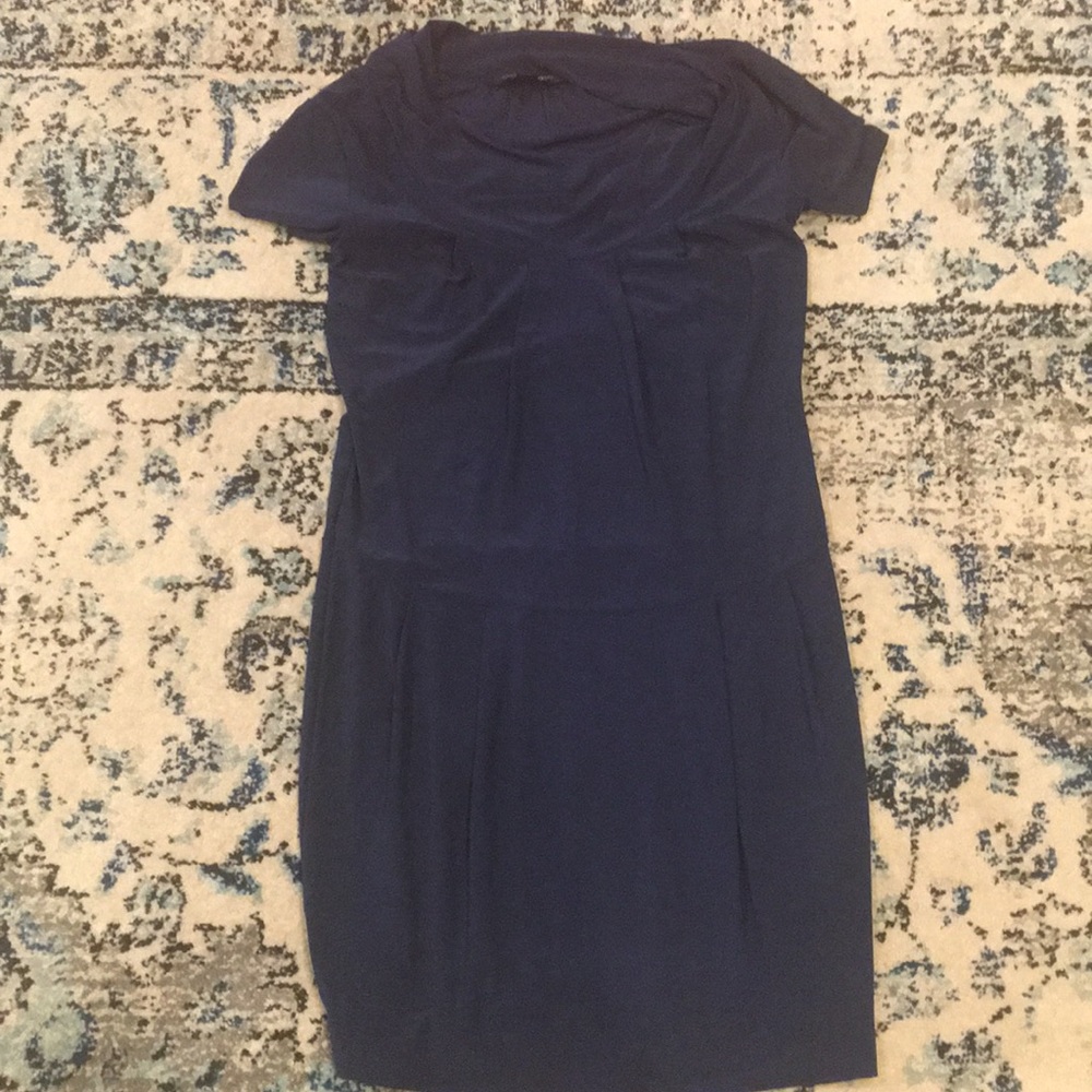 Navy blue work dress